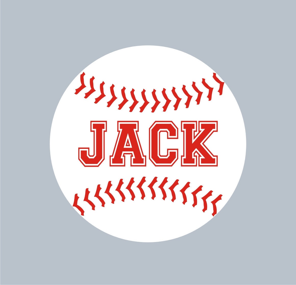 Baseball Personalized Name, Custom Vinyl wall decals stickers, nursery, kids & teens room, removable decals stickers