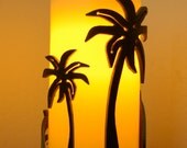 Island Escape (P)- Decorative Metal Candle Holder
