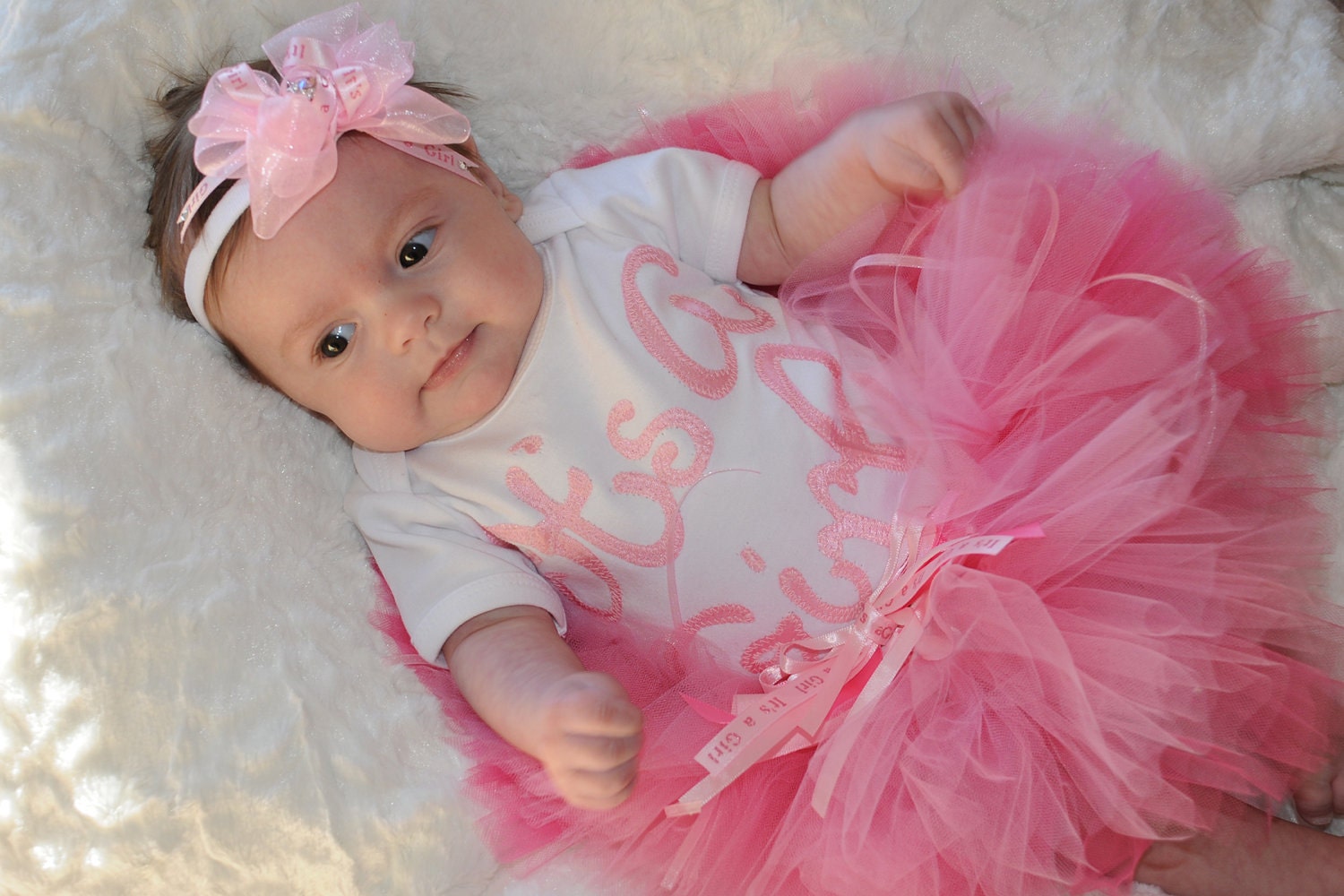 It's A Girl Tutu, Newborn Size 3-6 months