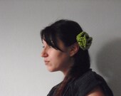 Crochet Wrapped Rose Hair Clip