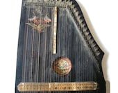 antique harp german lap harp