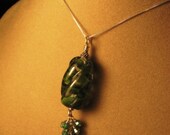 Whirled Peas - Green twist Pendant