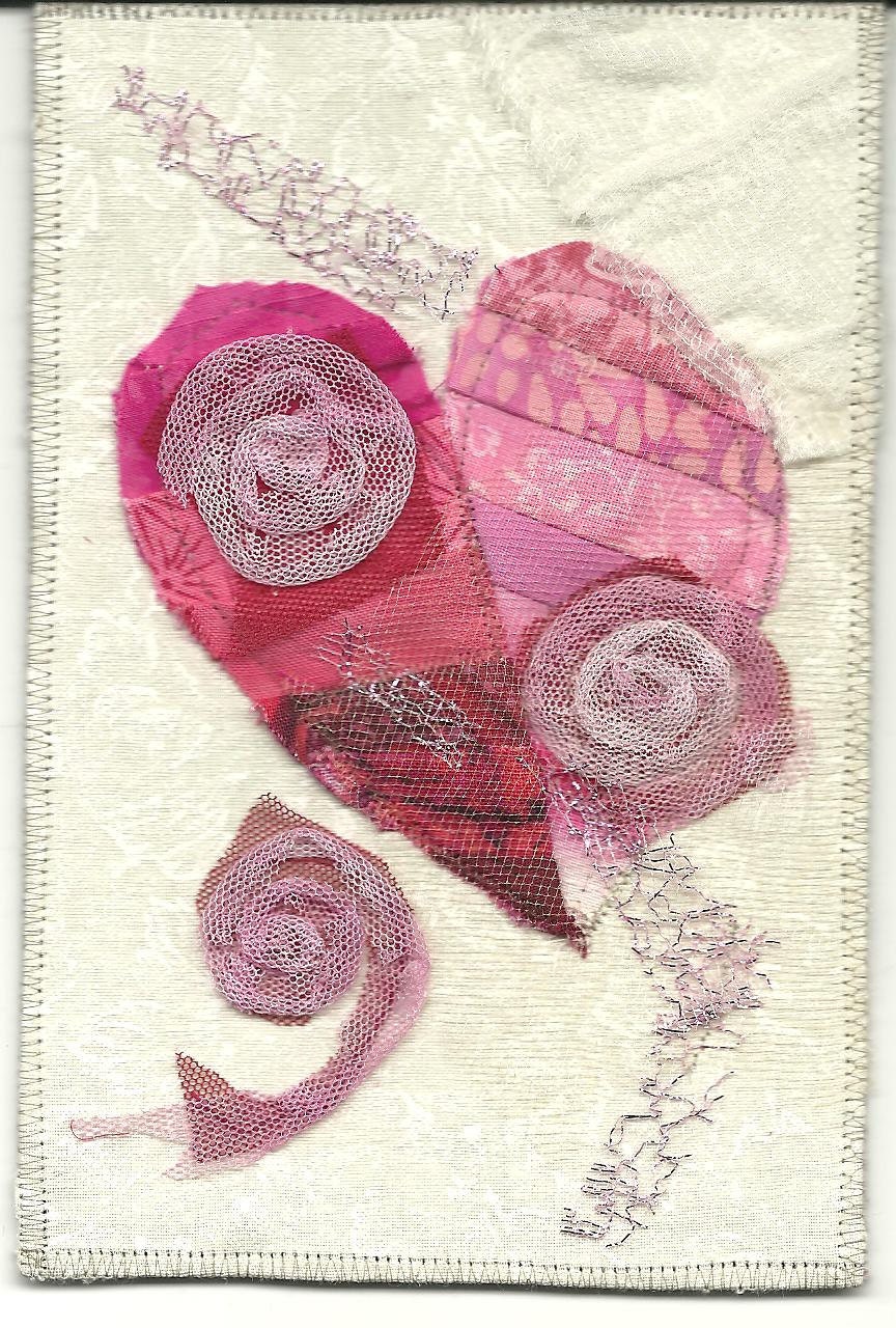 Valentine Heart Postcard Pink Passion