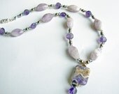 amethyst crystal necklace