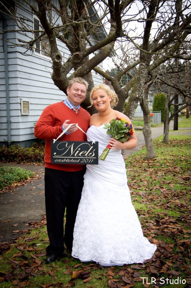 Custom Last Name Sign, Established Year, Perfect for Wedding, New Home and Family