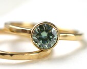 Green Moissanite Facets 6mm Limited Edition
