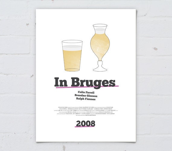 IN BRUGES - Movie Poster: 12x16" Fine Art Print