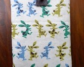 iPhone 4s, 4, 3Gs, 3 Padded Sleeves case - Dancing Rabbits