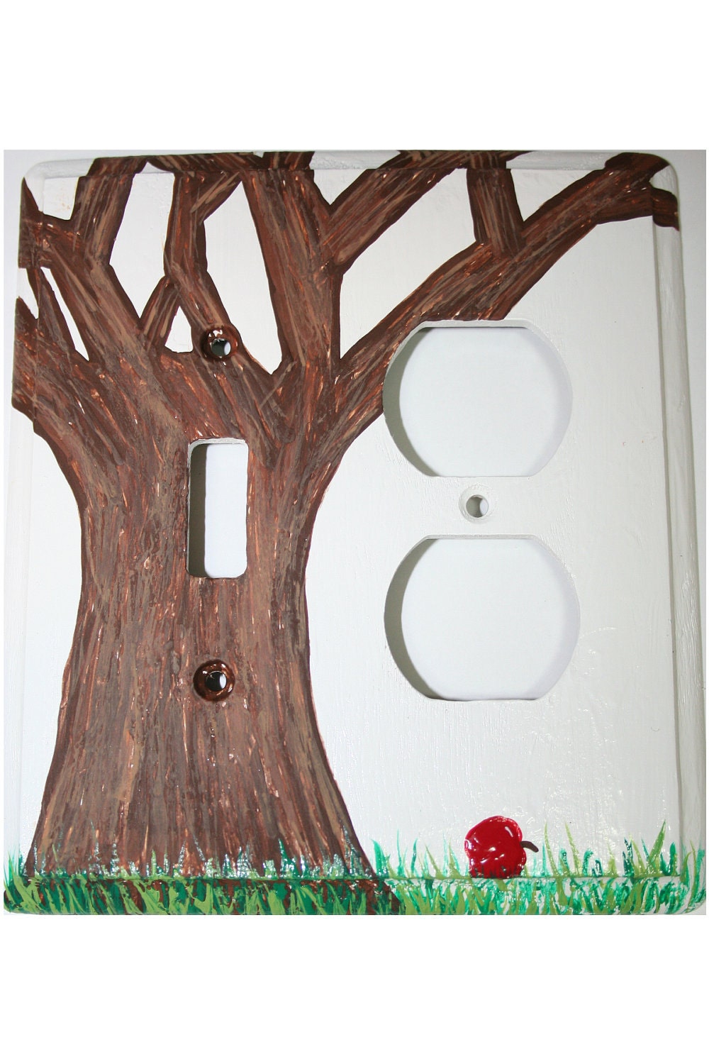 Apple Tree Outlet and Light Switch Cover Plate-Design Available on other Light Switch Configurations