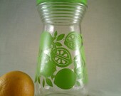 1970s MOD lime green juice pitcher-Retro juice container