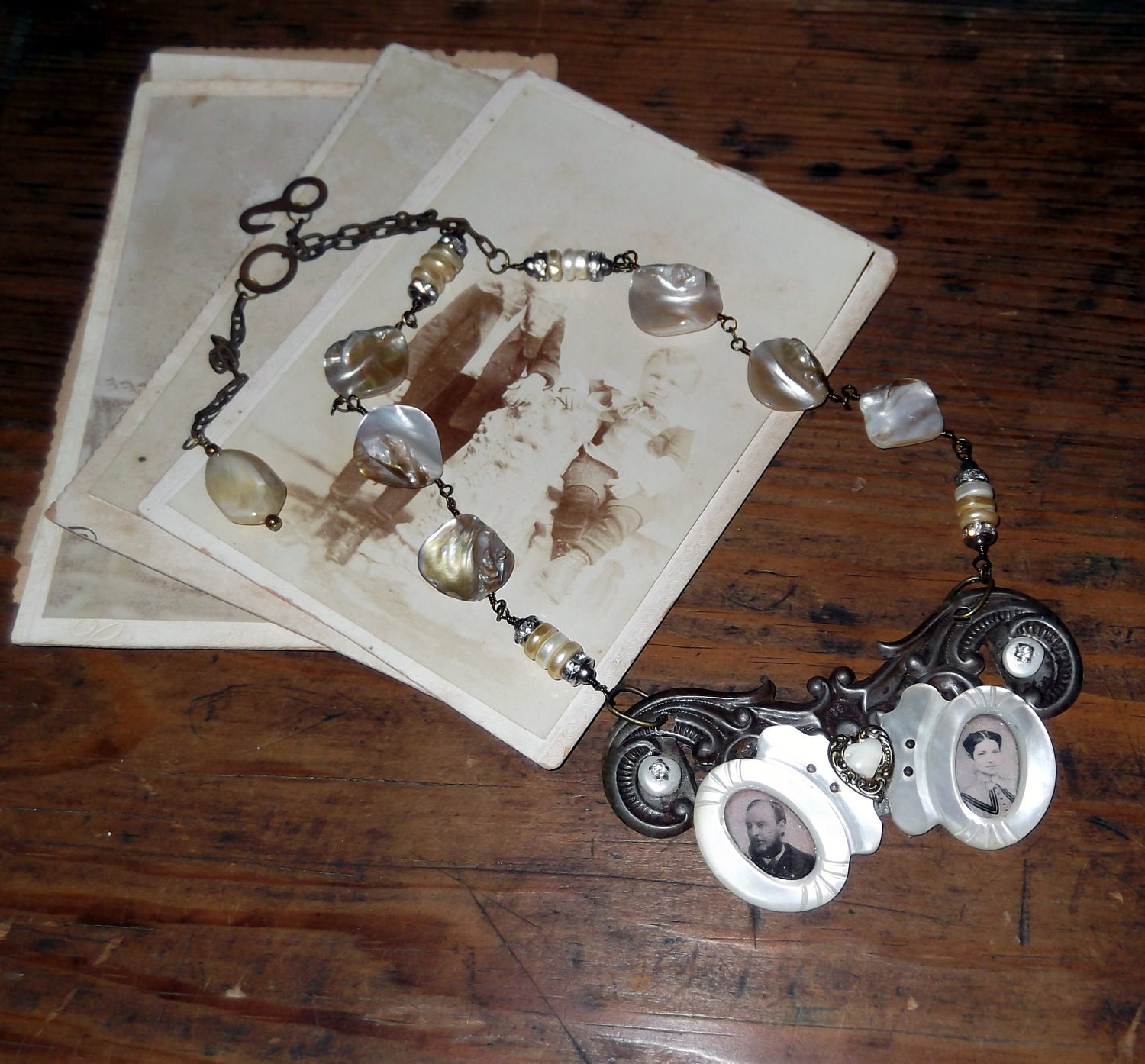 True Love.....One of a Kind Vintage Inspired Necklace
