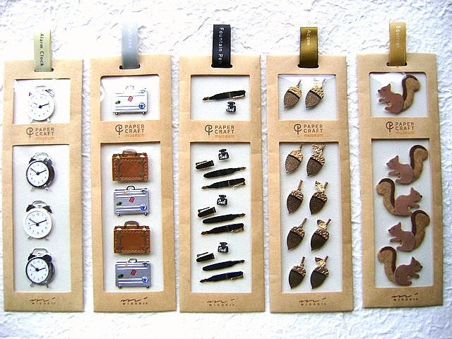Paper Sticker  Set 5  Different Sets  Clocks Luggage Pens Acorns Squirrels (S57)
