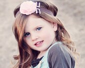 Sweet Duet Fabric Flower Headband in Pink Taffy