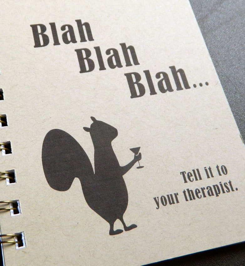 Spiral note book - squirrel therapy (WG702)