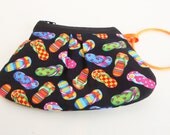 Flip Flop Bracelet Bag - Bridesmaid Wristlet - Bracelet Wristlet - Bangle Bracelet Bag