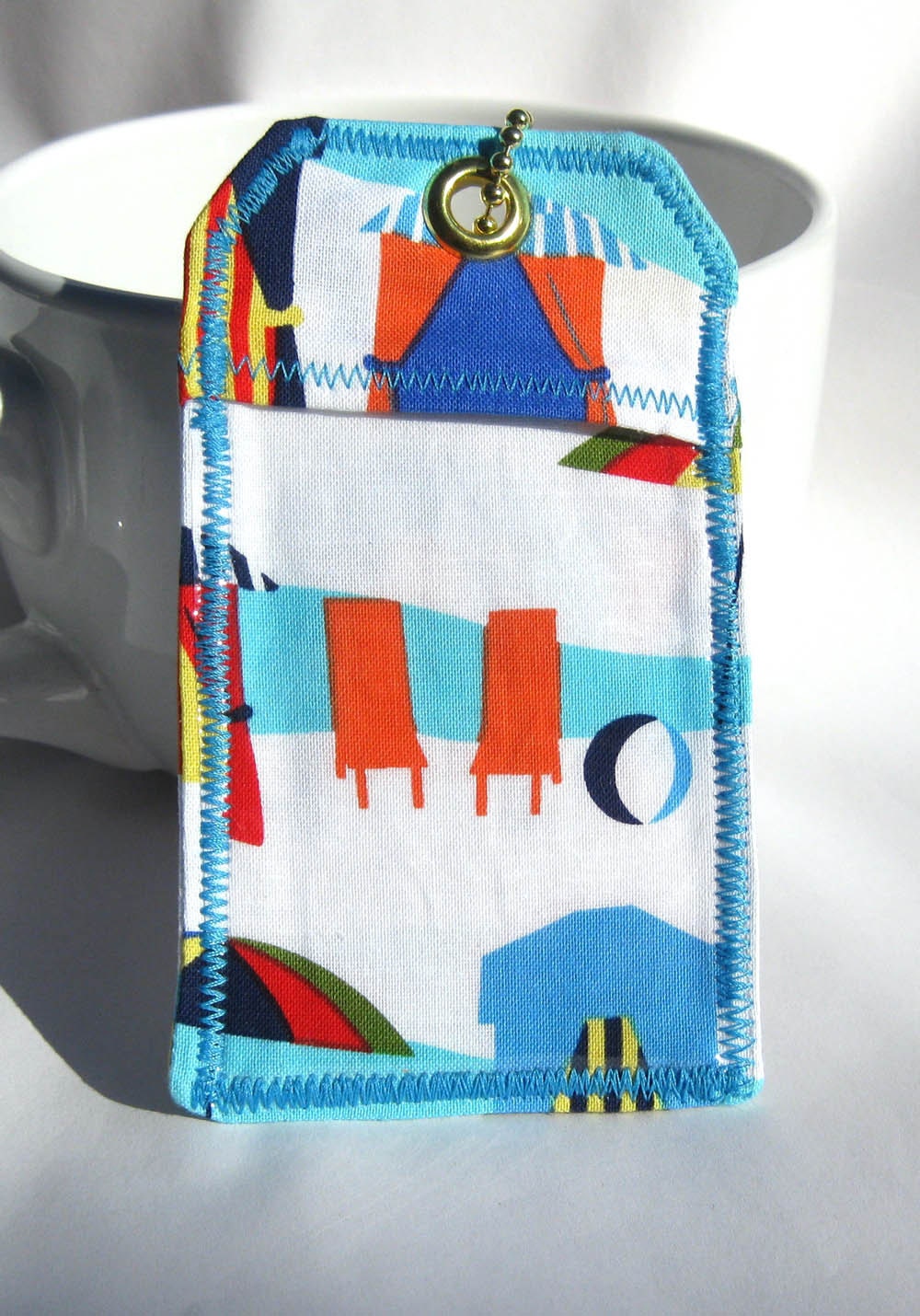 Beach Cabana Badge Holder / Bag Tag