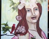 16x20 Original Painting, Mixed Media, on Canvas