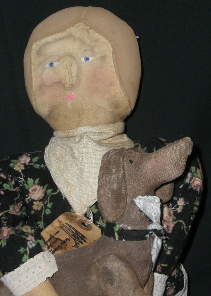 Folk Art Dolls Connie and Gene