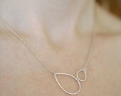 Sterling Falling Petal Necklace