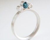 Blue Zircon Ring