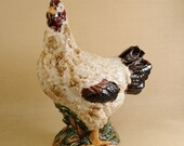 Life sized Majolica Rooster