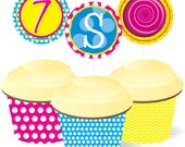 Candy Land Birthday Party Cupcake Package