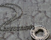 Custom Personalized Hand Stamped Wrapped Around My Heart Mommy Family Necklace
