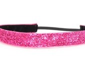 Band-It Headband....Fuchsia Glitter.  Will stay put and not slip.