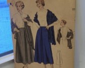1930s antique "Vogue" pattern-lovely vintage skirt and retro stole/wrap pattern