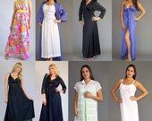 Vintage Lingerie Lot Nightgowns Slips Robes - L120a