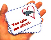 Clearance Sale Firefly Inspired Valentine's Day Cards. Mini Glossy Valentine's Day Cards.