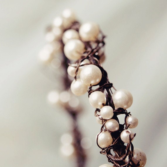 pearl wire tiara 'first frost' (ON ORDER)