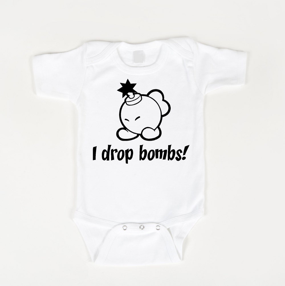 Nintendo onesie I Drop Bombs