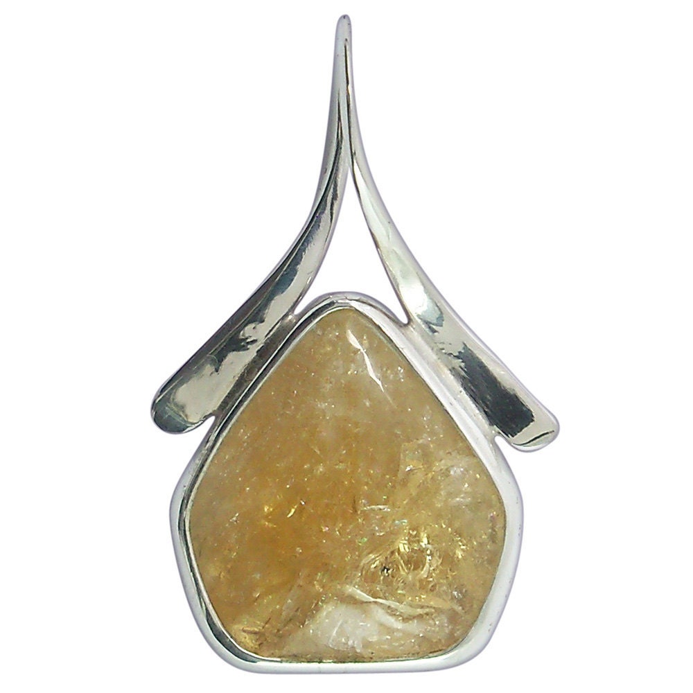 Citrine Pendant set in Sterling Silver  pcite1953