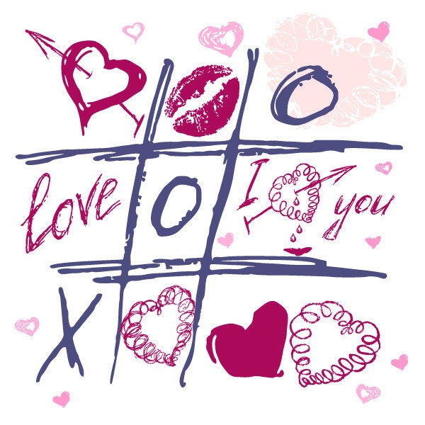 Valentine digital Card. Hand drawn Valentine Card 4 gift I love you. valentine poster. Heart printable doodle. JPG Vector Eps. Rusteam