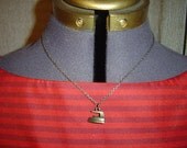 Iron charm pendant necklace