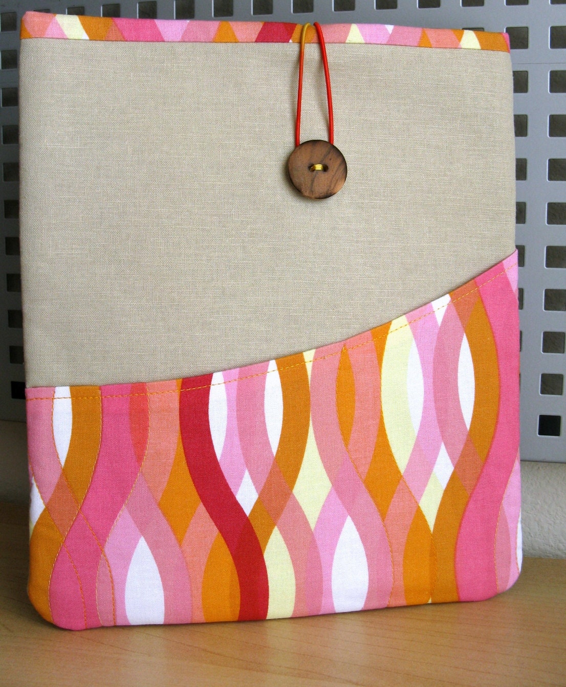 iPad 2 case iPad 2 cover in Pink Wavy Stripes