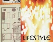 LIFESTYLE INCLUDED - an original paper collage from recycled materials - Free Shipping