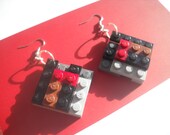 Lego Earrings - Multi Colored Legos - Surgical Steel Ear Wires