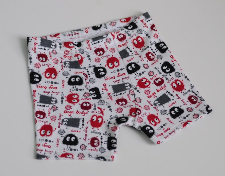 Ooga Booga Monster boxer briefs, size 6/6x...last one in red and black