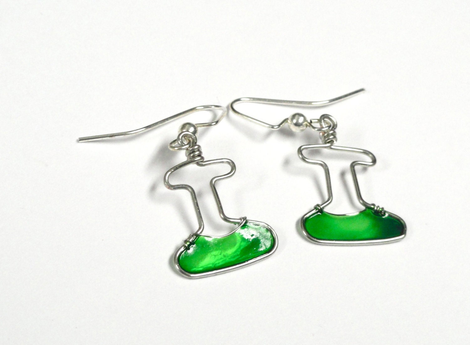 Green Erlenmeyer Flasks