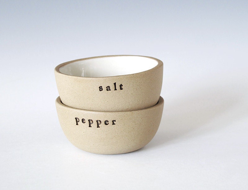 salt and pepper bowls.