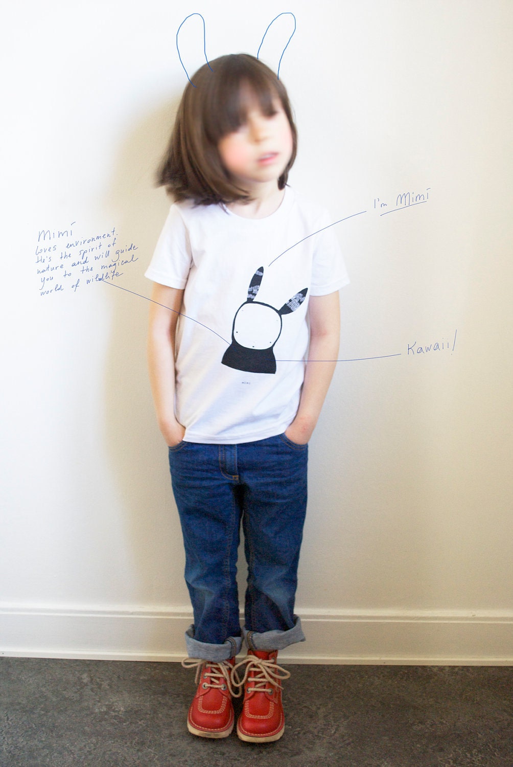 Organic Cotton - Bunny T-shirt - Unisex Kids