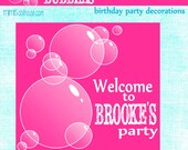 Bubbles Candy Welcome Sign- Bubbles Birthday Welcome Sign-PDF Il_170x135