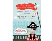 Invitation:  Pirate Birthday Party  - Personalized and Printable