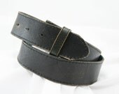 Large Black Leather Strap