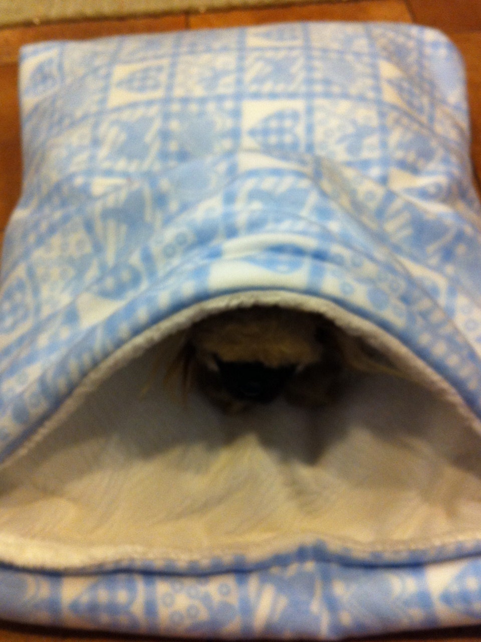 Pet Snuggle sack Pillow Bed 23"x28"  Fleece & Faux Fur.