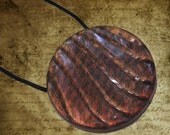 Hair Accessory Ponytail Holder - Vintage Button Foix Bois Wave , Singlet