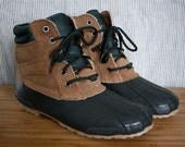 Forest Green Duck Boots - Size 8 Womens