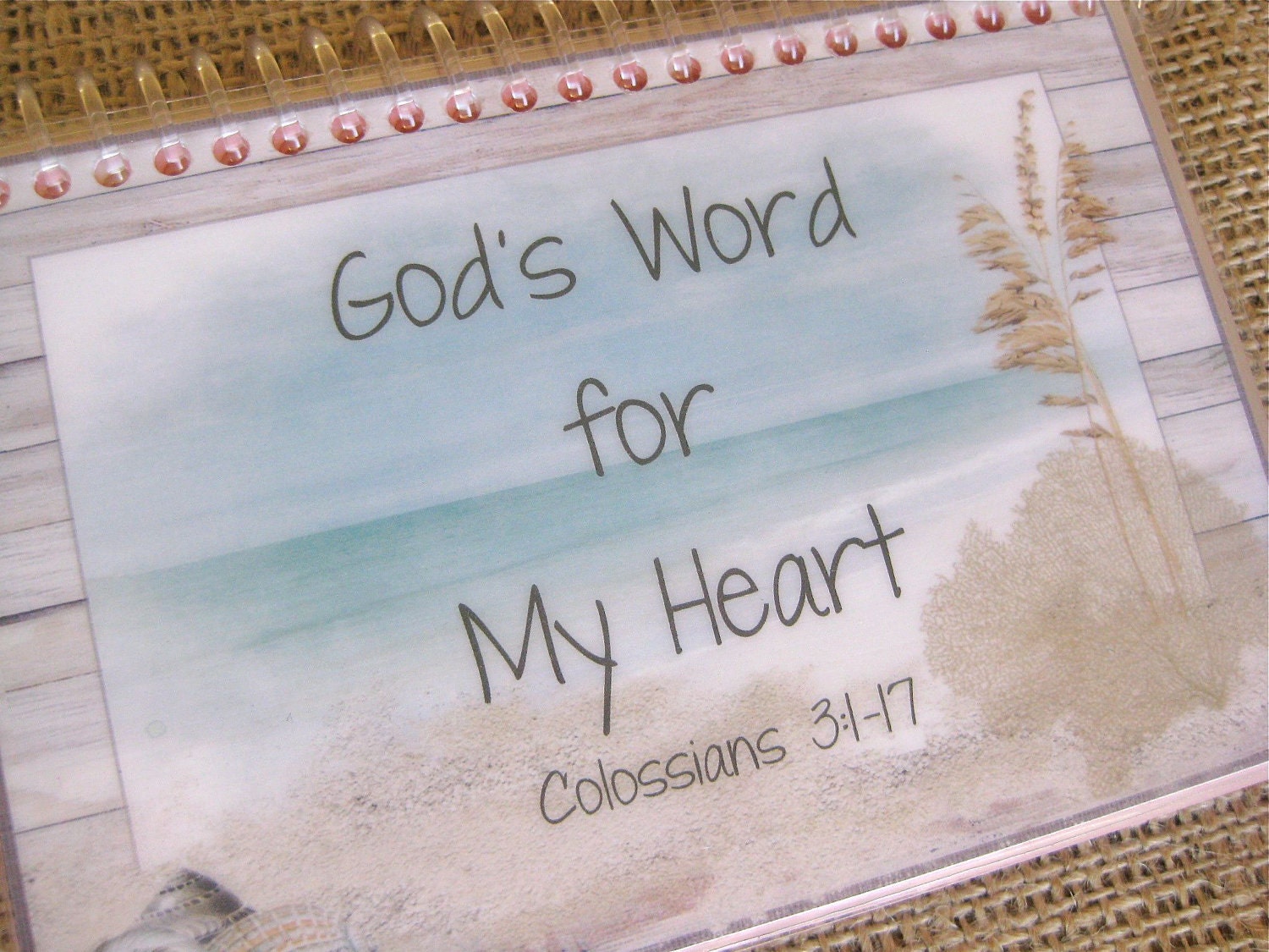 God's Word for My Heart, Colossians 3:1-7, Spiral Bound Bible Memorization Cards
